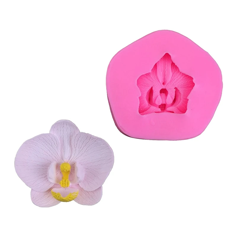 Orchidee Blume Silikon Form Cupcake Topper Candy Ton Schokolade Sugarcraft Formen Fondant Form DIY