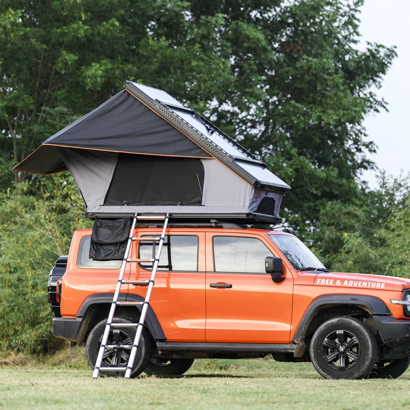 JWL-012 Aluminum Wedge Roof Top Tent Slim 4-Season Hard Shell Rooftop Tent for Overlanding & Off-Road Camping