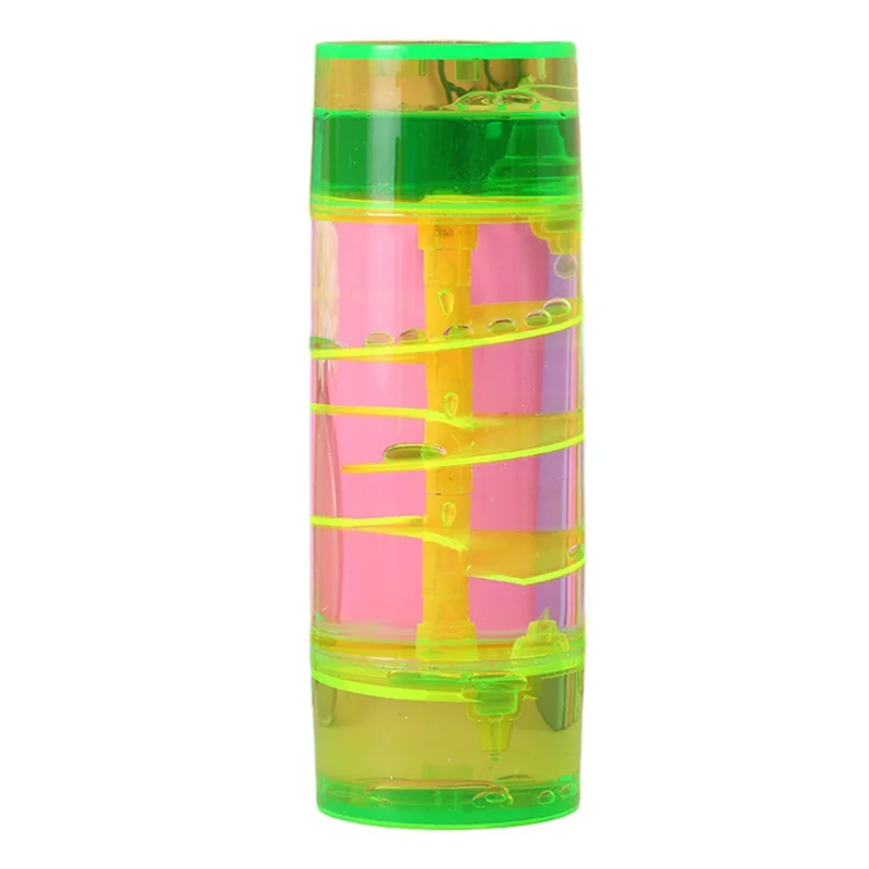 TTKK-2X Green-Hourglass Center Column Turntable Oil Drop Hourglass Jelly Color Leisure Daze Oil Leak Home Crafts Decor