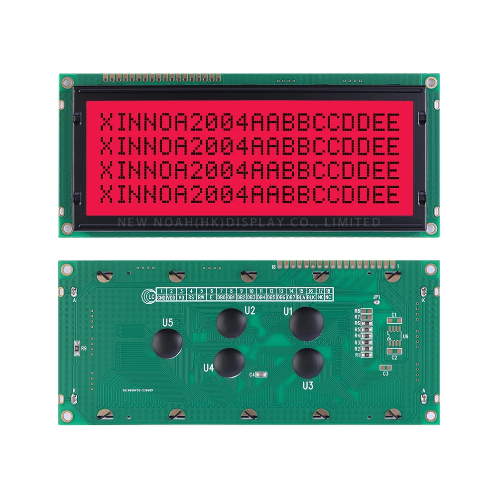 Rotlicht Schwarze Buchstaben 2004C-3 Zeichenmodul 4*20 4X20 4002 18PIN Schnittstellenmodul Controller ST7066U LCD-Display