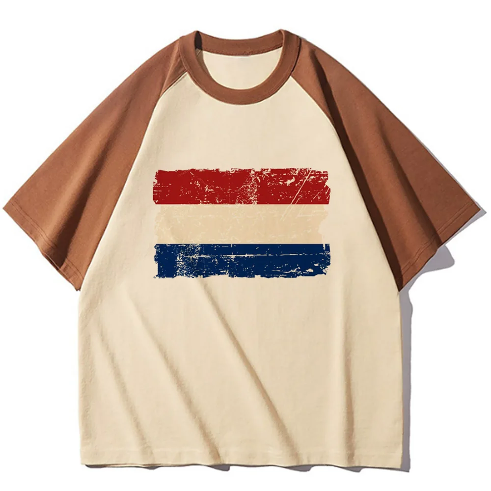 the Netherlands tshirt women casual wear blend patterned top female comic clothing