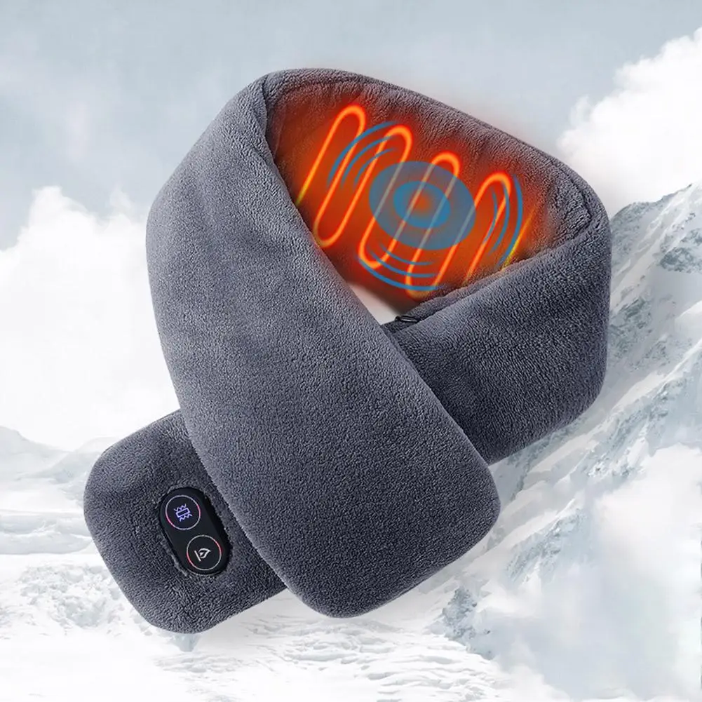 

Neck and Shoulder Massage Shawl Heating Kneading Massage Head Deep Massage and Muscle Relaxation Adjustable Wearable Massager
