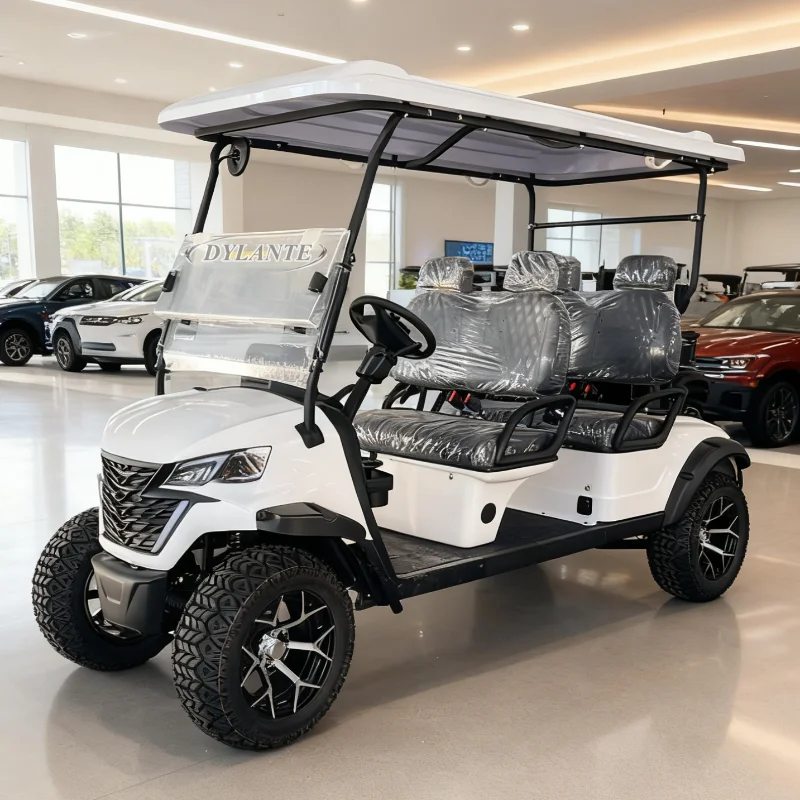 Hot Selling 4 Seater Electric Golf Cart Hunting Cart Maximum Speed 45km/H Lithium Battery Electric Golf Carts