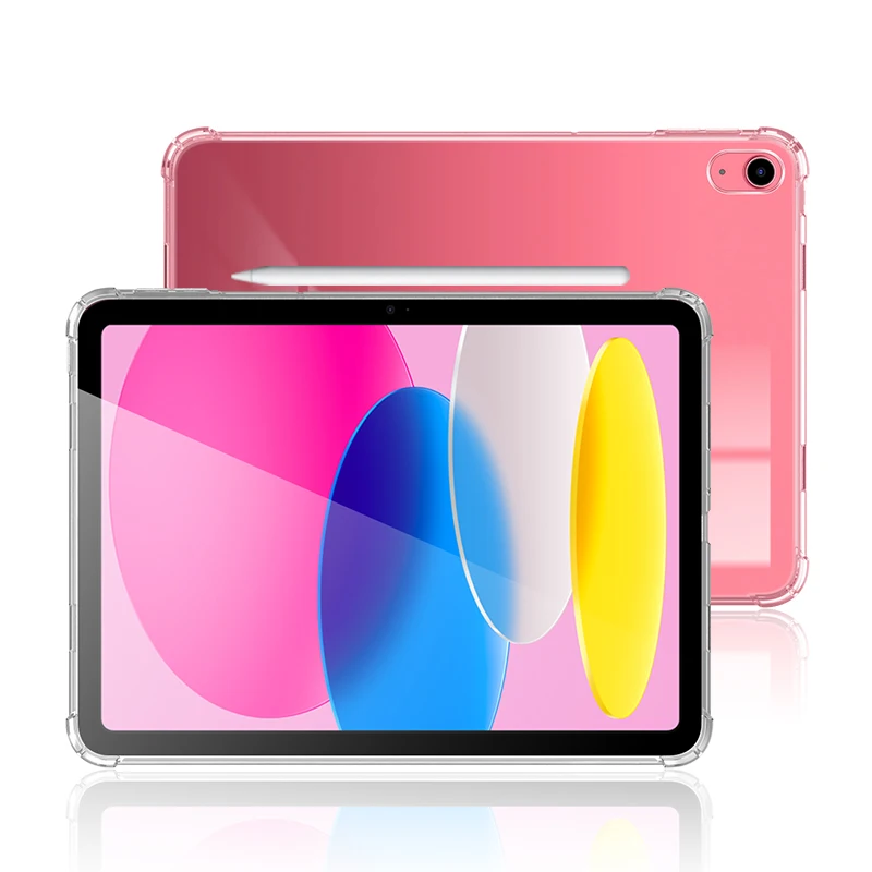 Shockproof Silicone Shell For iPad A16 Case 2025 Flexible Tablet Case Clear Back Cover For Apple iPad 11th Generation Case A3355