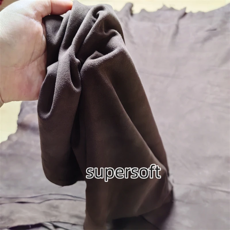 0.5/0.8mm Ultra Thin Brown Cashmere. The First Layer Of Sheepskin. Real Leather Fabric. Handmade DIY For Inside. Whole Sheepskin