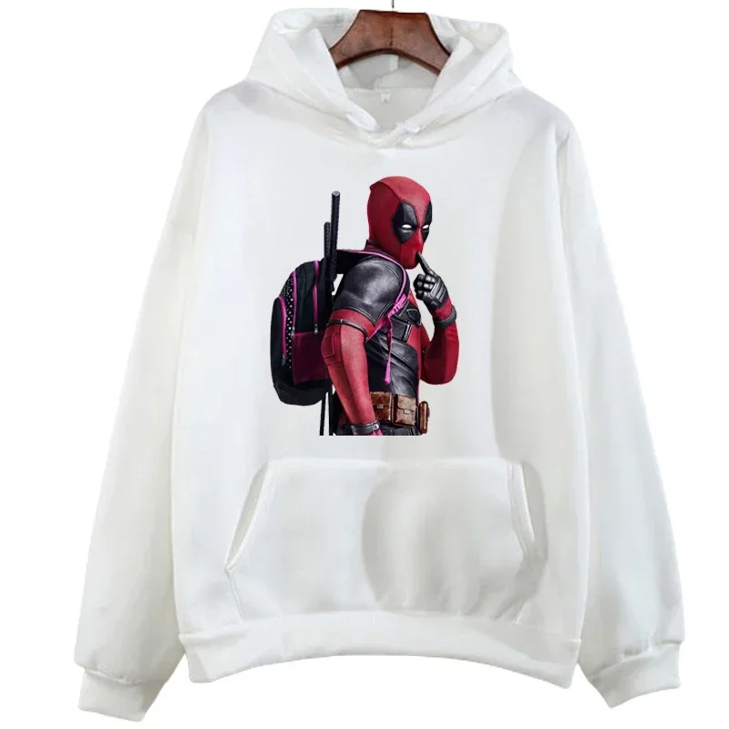 Disney Cartoon Women's Casual Clothing Marvel Deadpool Printed Hoodie Fashion Autumn Streetwear Fun Hoodie Sweatshirt Top