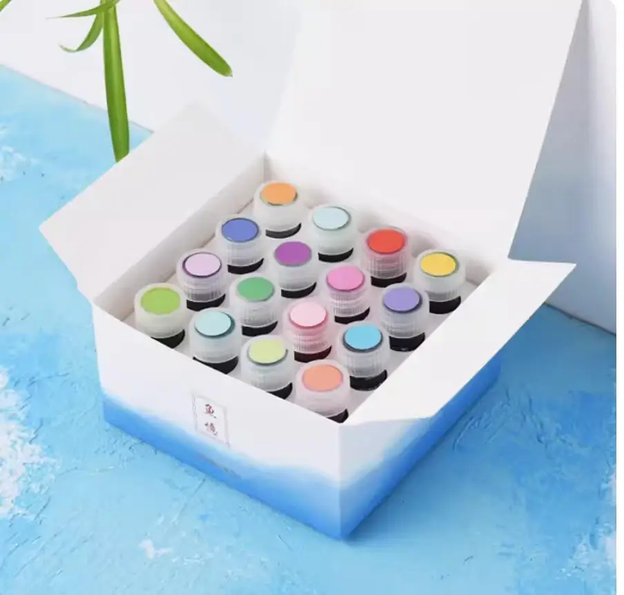 

Tramol 16/ 24 Colors Ink Non-carbon Fountain Pen Ink, Dip Pen Ink, 5ml /bottle With Gift Box