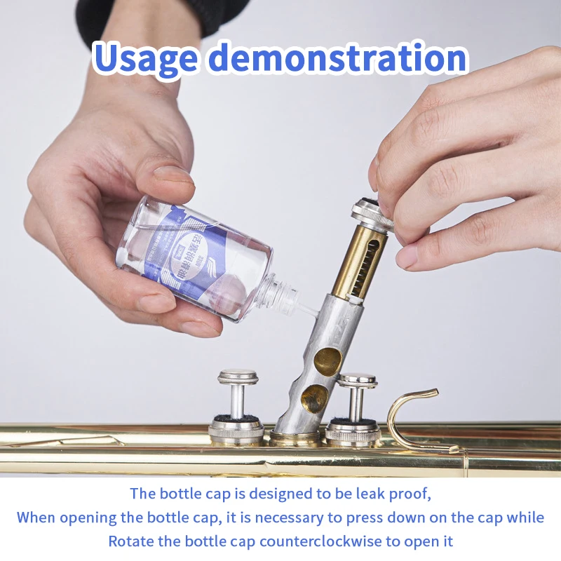 30/50 مللي صمام زيت تشحيم العناية تنظيف أدوات نحاسية متينة زيت المكبس للناي الكلارينيت كورنيه بيكولو البوق المزمار