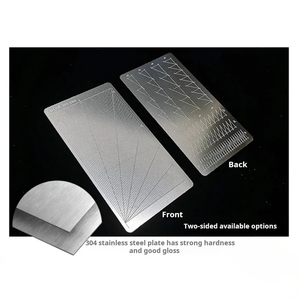 

MS023 MS024 Stainless Stee Cutting Mat with Masking Tape for Gundam Model Making Tool Plastic Military Model DIY Making Cutting