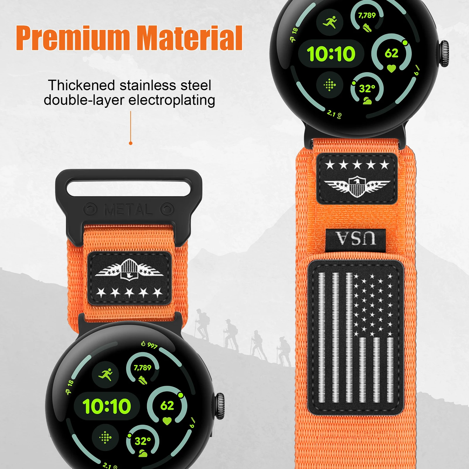 Trail Loop per Google Pixel Watch 3 cinturino 45mm 41mm accessori cinturino sportivo in nylon correa per Google Pixel Watch 2 1 Band