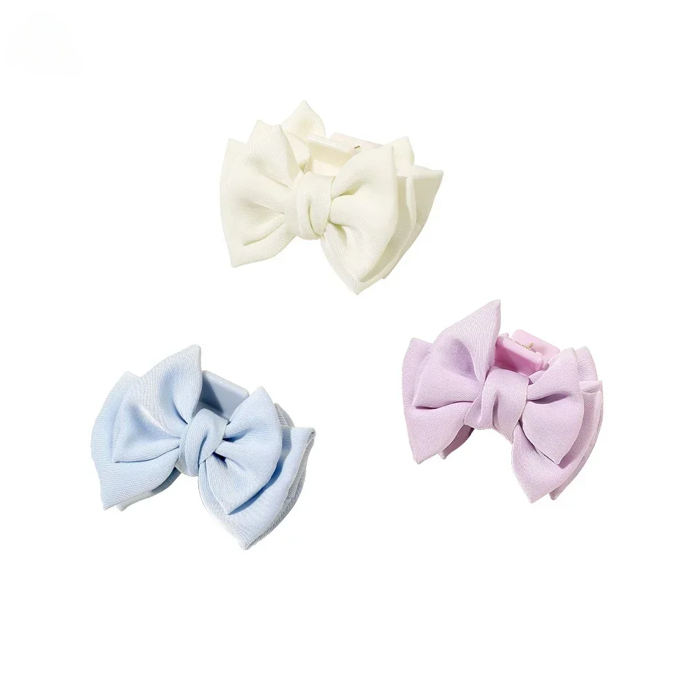 Sweet Cute Bow Hair Claw Clip Princess Bow Small Size Hair Clip Claw Clamp Headwear Women Girls Korean Fashion Hair Style Tools