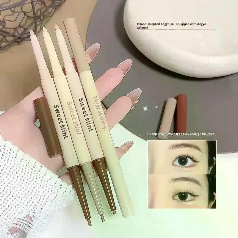/ACR/Head Eyeliner Pen Lying Silkworm Eye Brighten Bronzer 2 in 1 Waterproof And Durable Not Easy To  Dye Natural Makeup Double