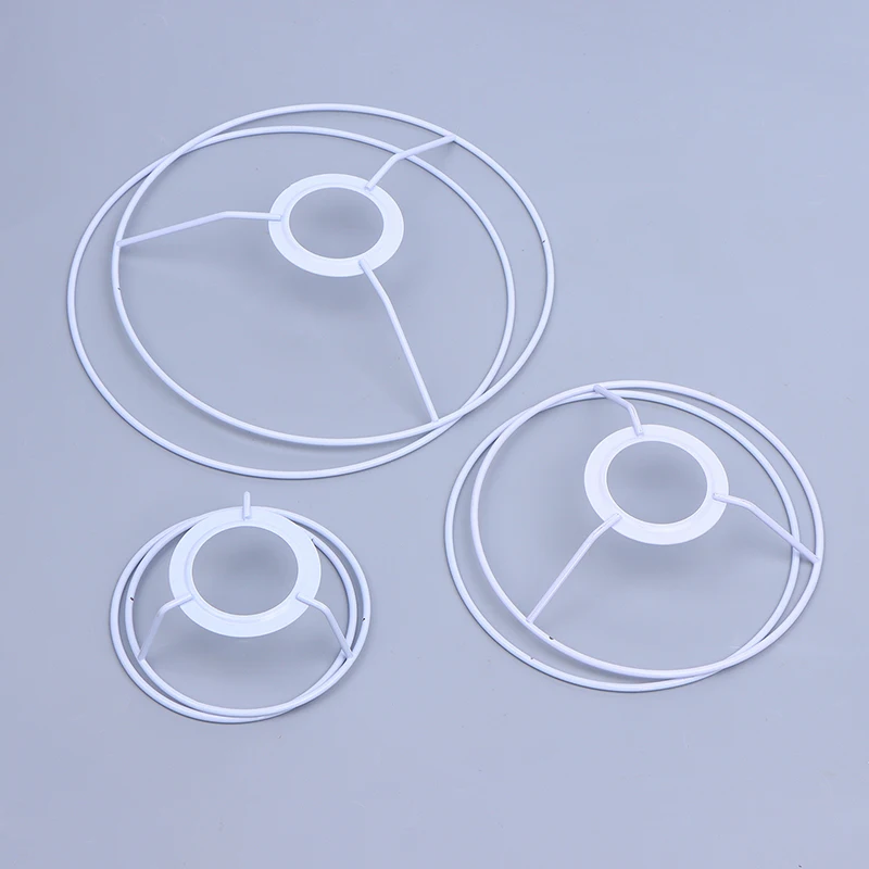 Estante de pantalla de alambre de Hardware, estante de pergamino, estante de hilo trenzado, circular estante, accesorios de lámpara de mesa, 1 Pc