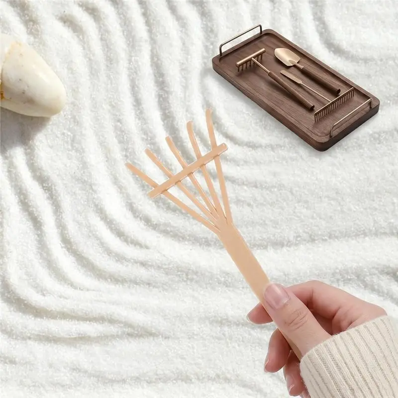 AAAF Garden Rake Set Of 6 Pieces- DIY Sand Garden Accessories Ideal For Desk Decoration& Indoor Relaxation