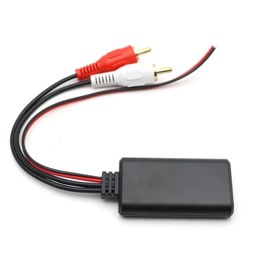Auto Car Stereo Radio Cable Adapter Auto Audio Input Wireless Music Bluetooth Receiver Receiver Module 2 RCA Cable AUX Receiver