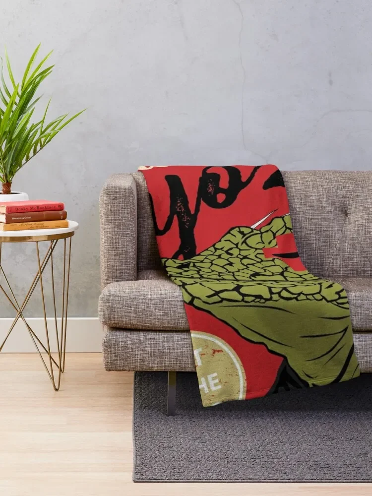 Dorohedoro anime Kaiman eating Gyoza Throw Blanket valentine gift ideas Hair Blankets