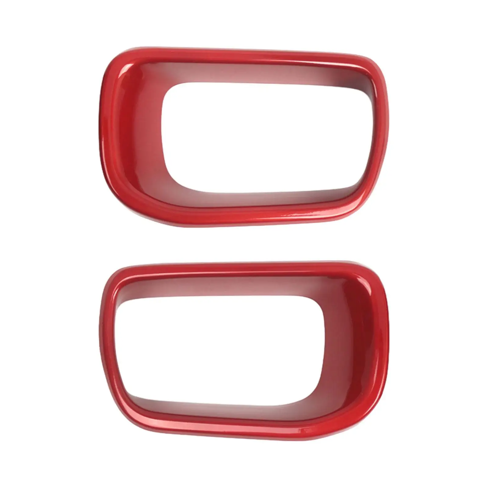 

2Pcs Front Air Duct Cover Trims Red 51117337809 51117337810 Automobile Accessory Easily Install Replacement