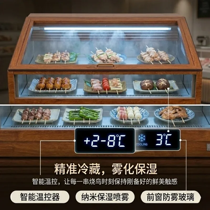 Optional barbecue freezer Sukiyaki ladder ice table Fresh cut beef spray freezer y