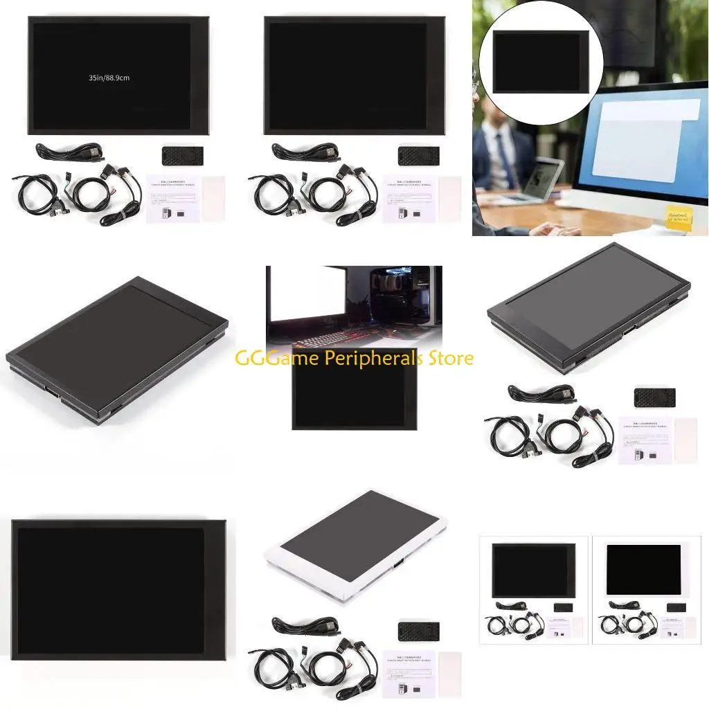 

U55B Computer Data Display 3.5" USB Screen Enhances Computer Data Viewer 3.5Inch TypeC Screen Easy to Use