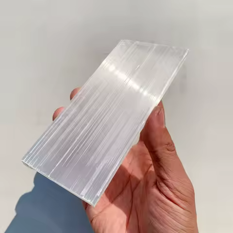Natural Selenite Crystal Slab Rectangle Charging Station Mineral Flat Crystal Plate for Cleansing Purification Healing Gift
