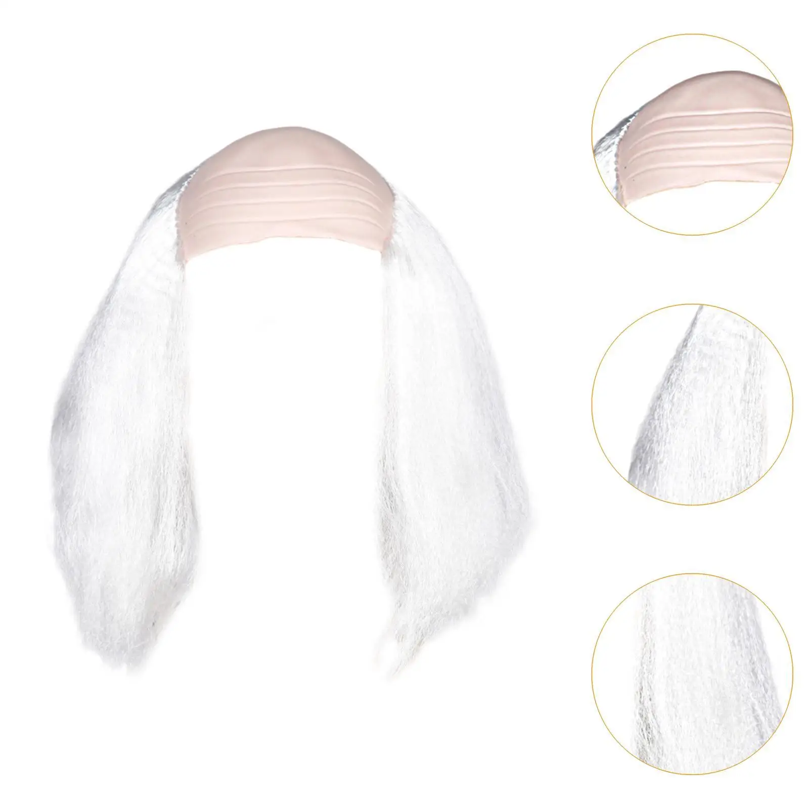 Bonnet de perruque de calvitie pour vieil homme, doux et confortable, facile à entretenir, Cosplay d'Halloween pour jeux de rôle, fête à thème, cadeaux d'Halloween animés