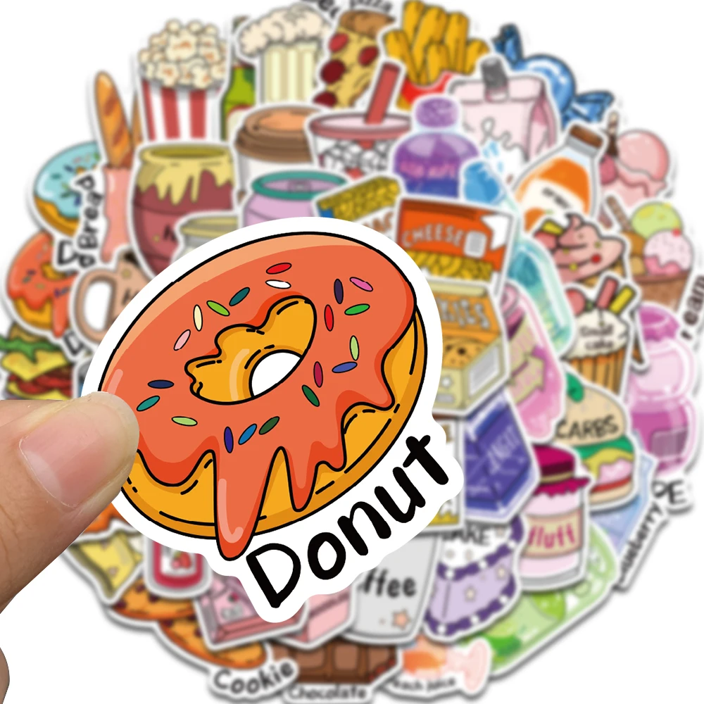 50 قطعة ملصقات نادي الوجبات الخفيفة الكرتون سكيت الأمتعة مقهى DIY بها بنفسك محمول الكلاسيكية سكرابوكينغ اللوازم المدرسية الكلاسيكية الكرتون مائي #3