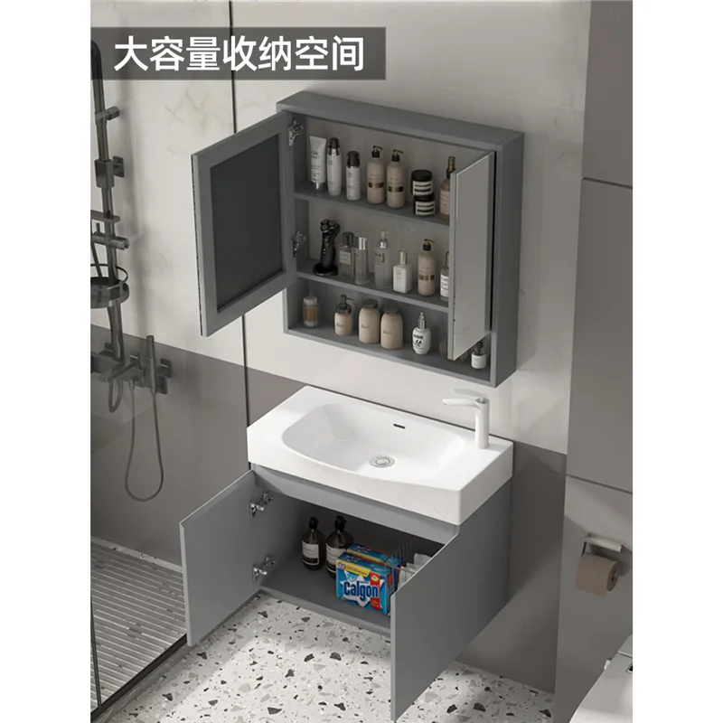 

Шкаф для ванной комнаты из массива дерева, комбинированная ванная комната, маленькая квартира, настенный умывальник, ультраузкая интеграция