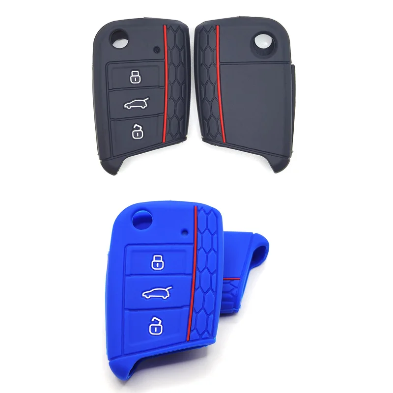 

2pcs Suitable for Volkswagen Sprinter Golf 7 Touran L Jiajia Journey Touguan L Touang etc. Silicone car key protection cover