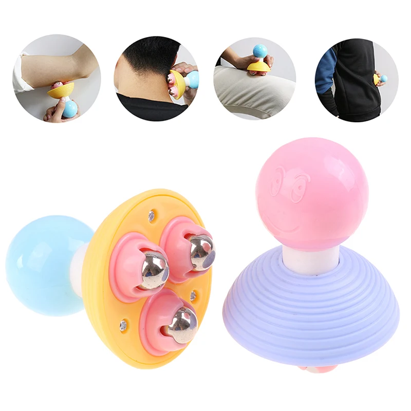 Roller Ball Body Massage With Handle Anti-Cellulite Muscle Pain Relief Relax Massager For Neck Shoulder Buttocks Face Lift Tools