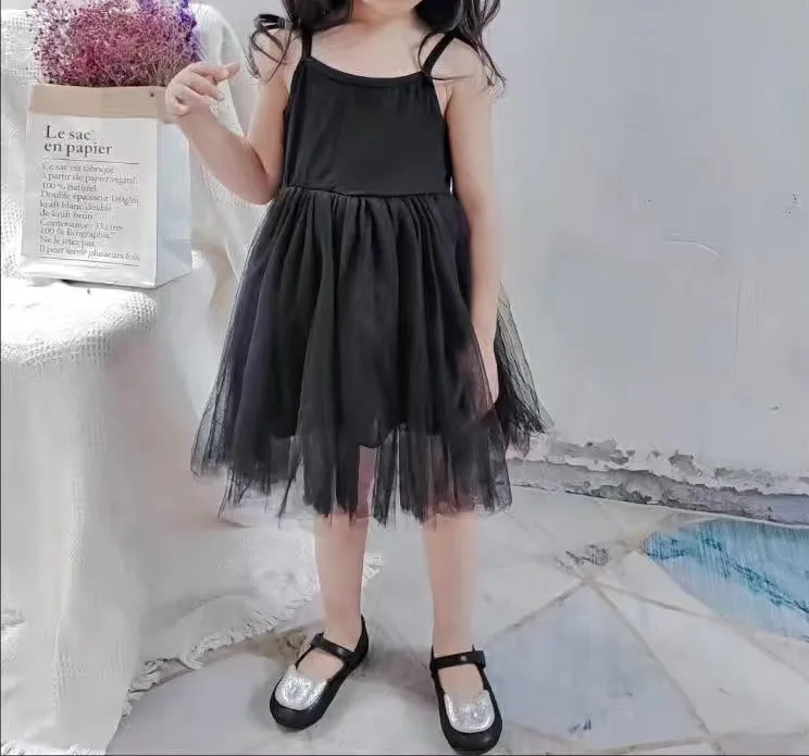 Summer Cute Baby Girls Princess Dress Kids Sleeveless Tulle Clothes Children Birthday Party Vestido Kids Easter Tutu Costume