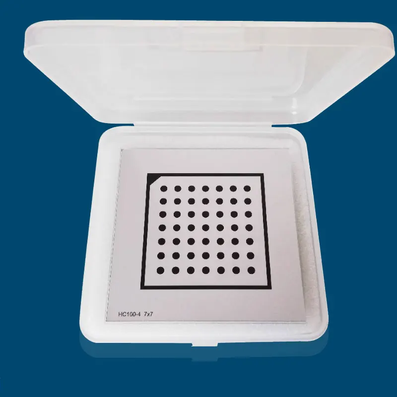

7x7 Float Glass Substrate Alumina Spot Halcon Calibration Board Dot Diffuse Reflection Machine Vision Optical Correction Plate