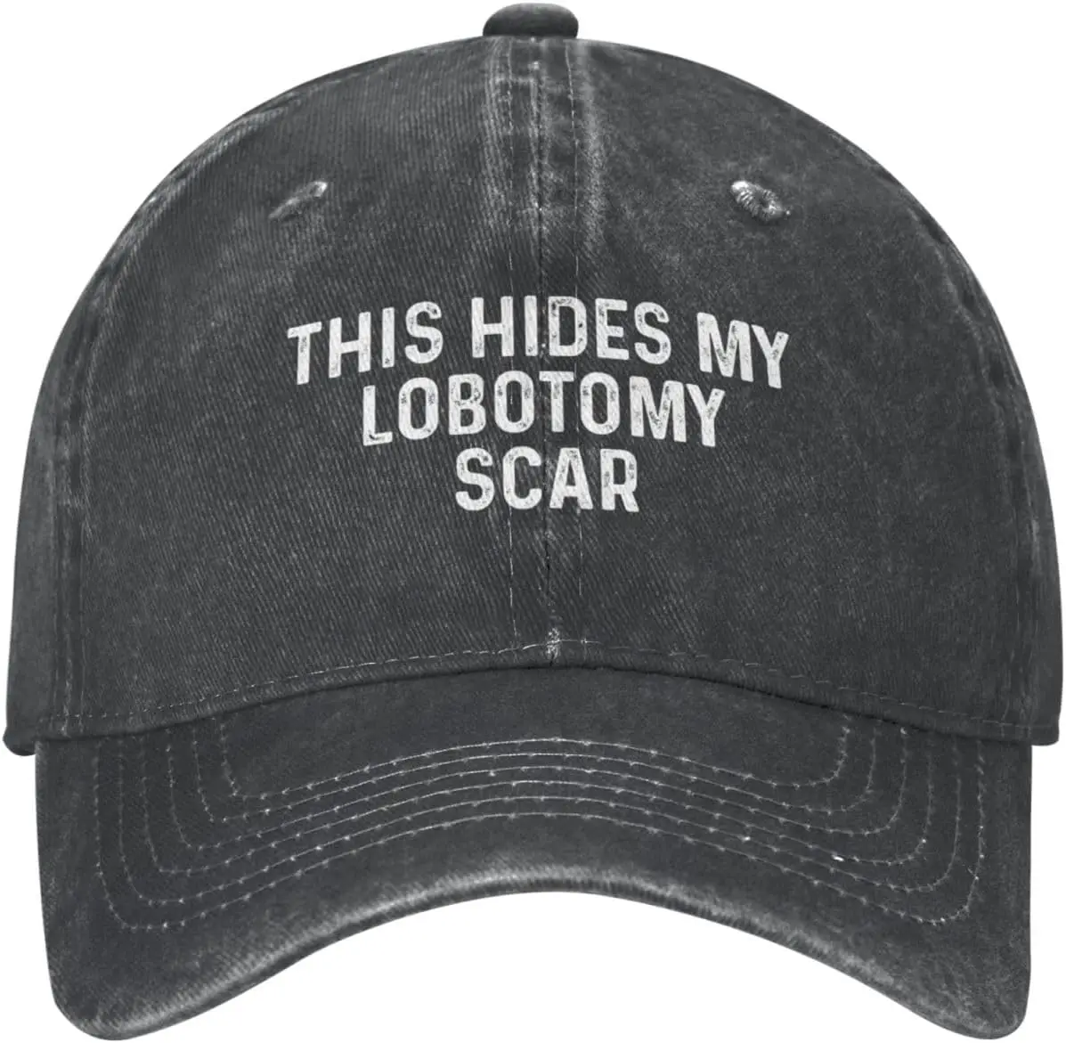 

Эта скрытая бейсболка со шрамом лоботомии, забавная хлопковая регулируемая повседневная шляпа для папы унисекс