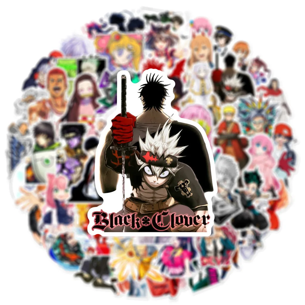 50PCS Neue Anime Mixed Collection Wasserdichte Graffiti Aufkleber für Helm Fahrrad Hand Konto Bleistift Fall Aufkleber