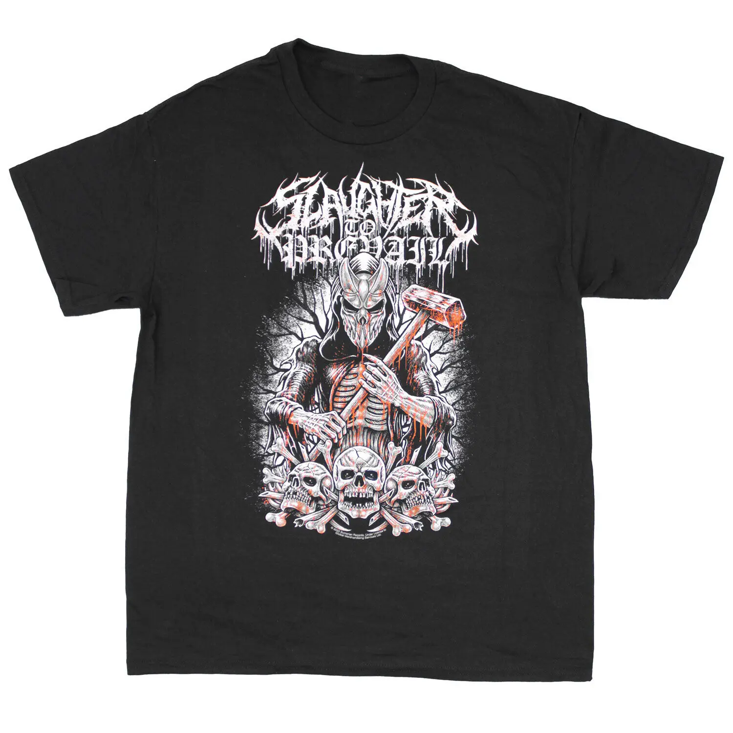 Men'S Slaughter To Prevail Bonecrusher T Shirt Xxx Large Black