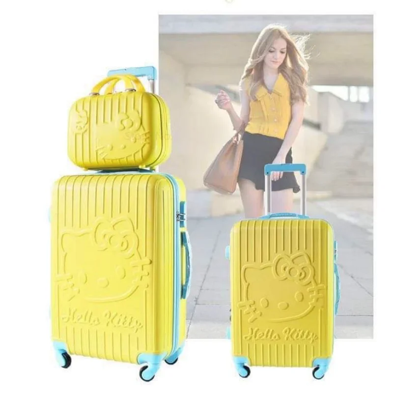 Sanrio Hello Kitty Bagagli Kawaii Anime 20 pollici 24 pollici Trolley carino Ruota universale Studente femminile Valigia da viaggio Regali