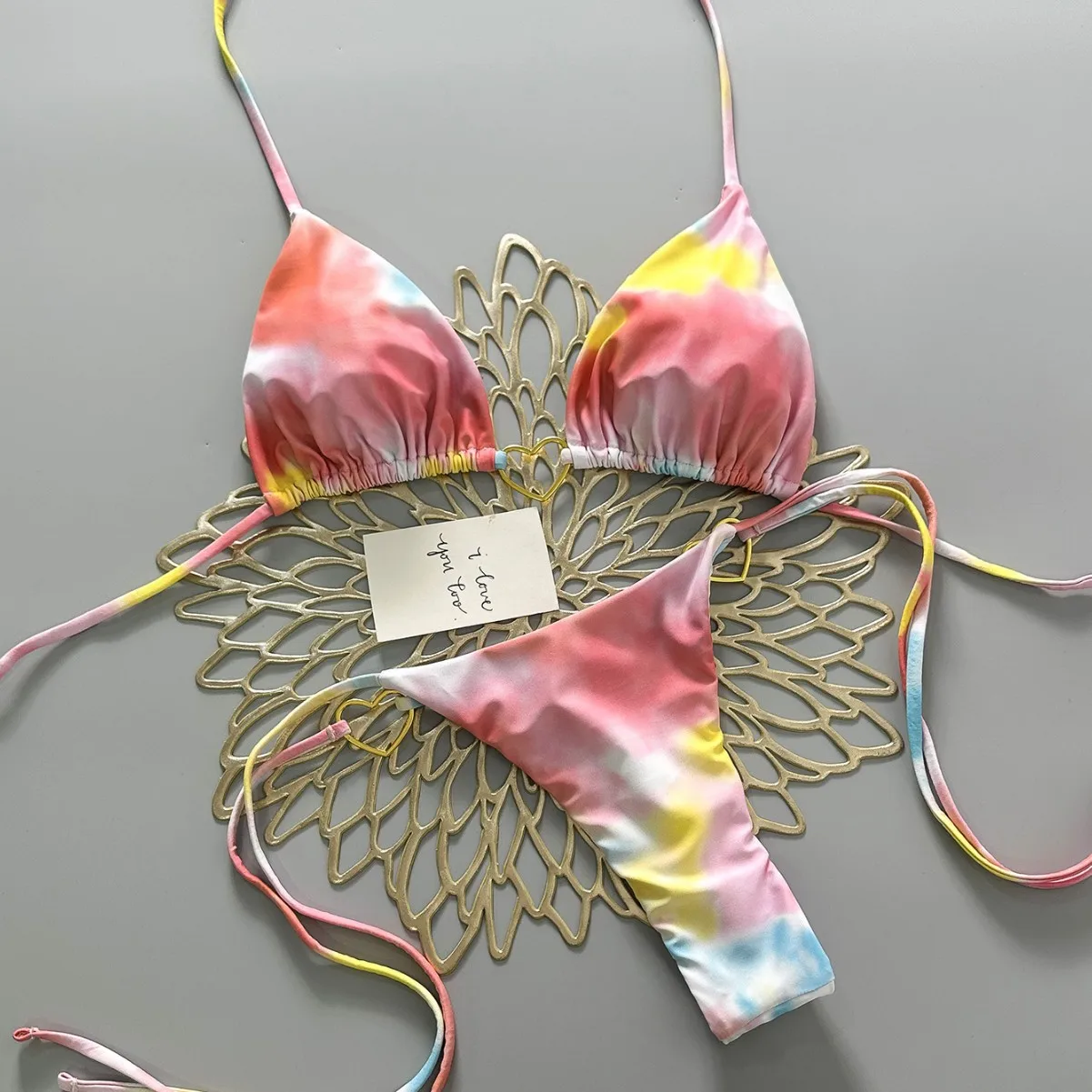 

2026 New Hot Spring Bikini Swimsuit Women's Vacation Split Swimsuit Pure Desire Seaside Swimsuit