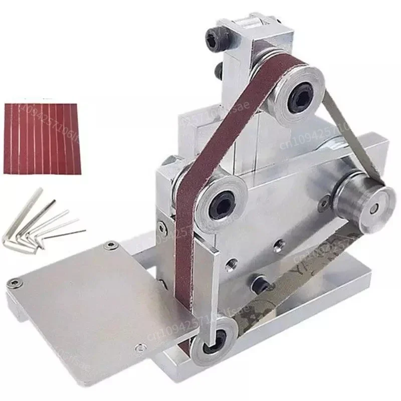 

220V Angle Grinder DIY Mini Polishing Grinding Machine Belt Cutter Edges Sharpener Electric Belt Sander 10 gears Grinder Machine