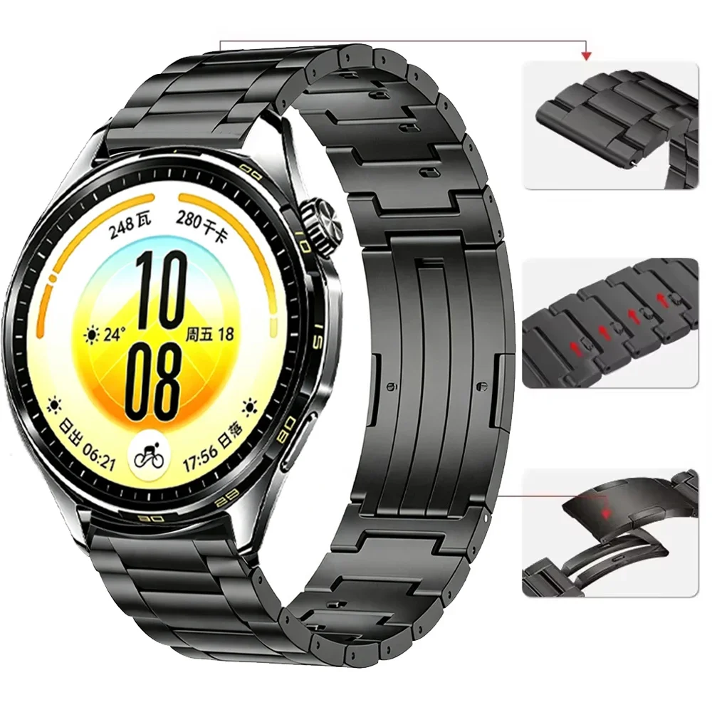 20mm 22mm Titanium Strap For Huawei Watch GT7/GT7 Pro GT6-5-4 GT6 Pro 46mm High Quality Watchband For Huawei Watch 6 5 46mm Belt