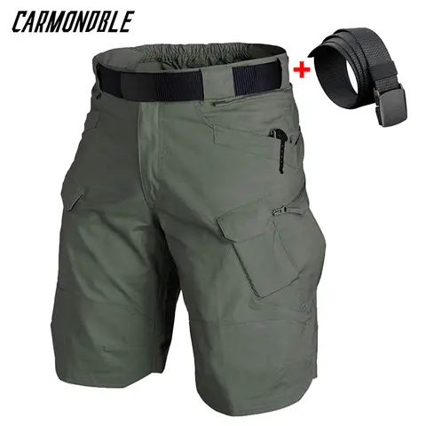 CARMONDBLE 남성용 산악 자전거 반바지, 방수 루즈핏 스포츠 짧은 MTB 하이킹 바지, 낚시 로드 자전거 짧은 바지