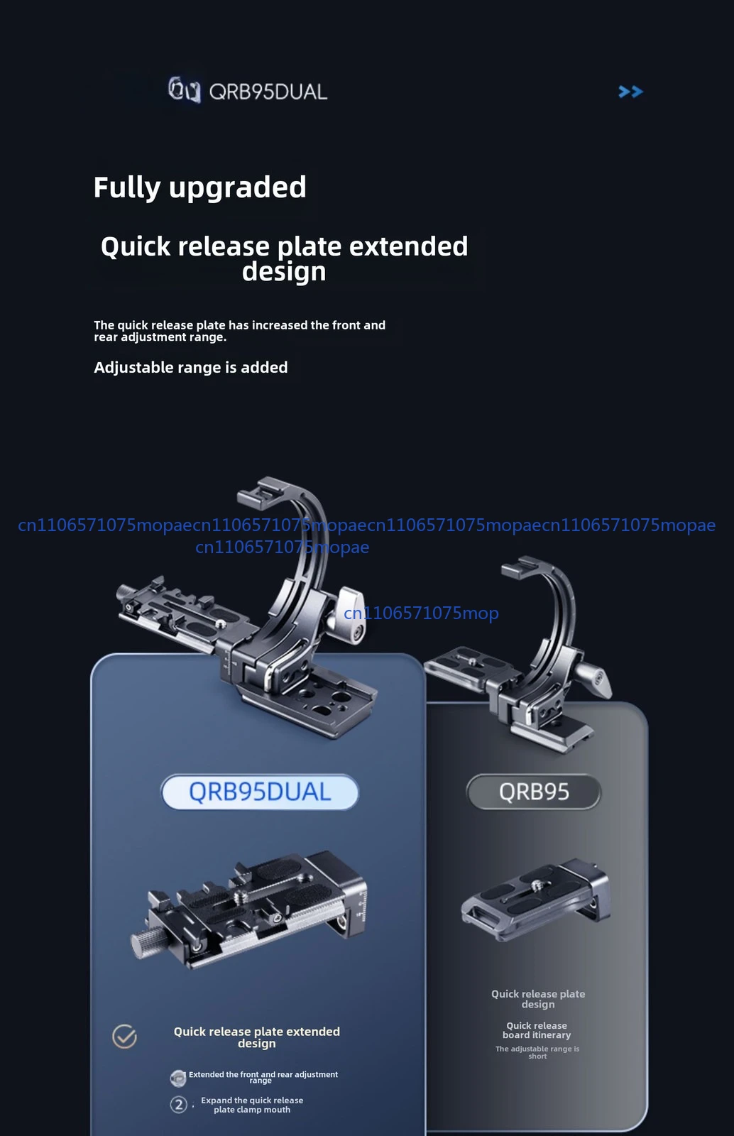 For Benro QRB95DUAL Quick Rotating Bracket QRB95 Upgrade version