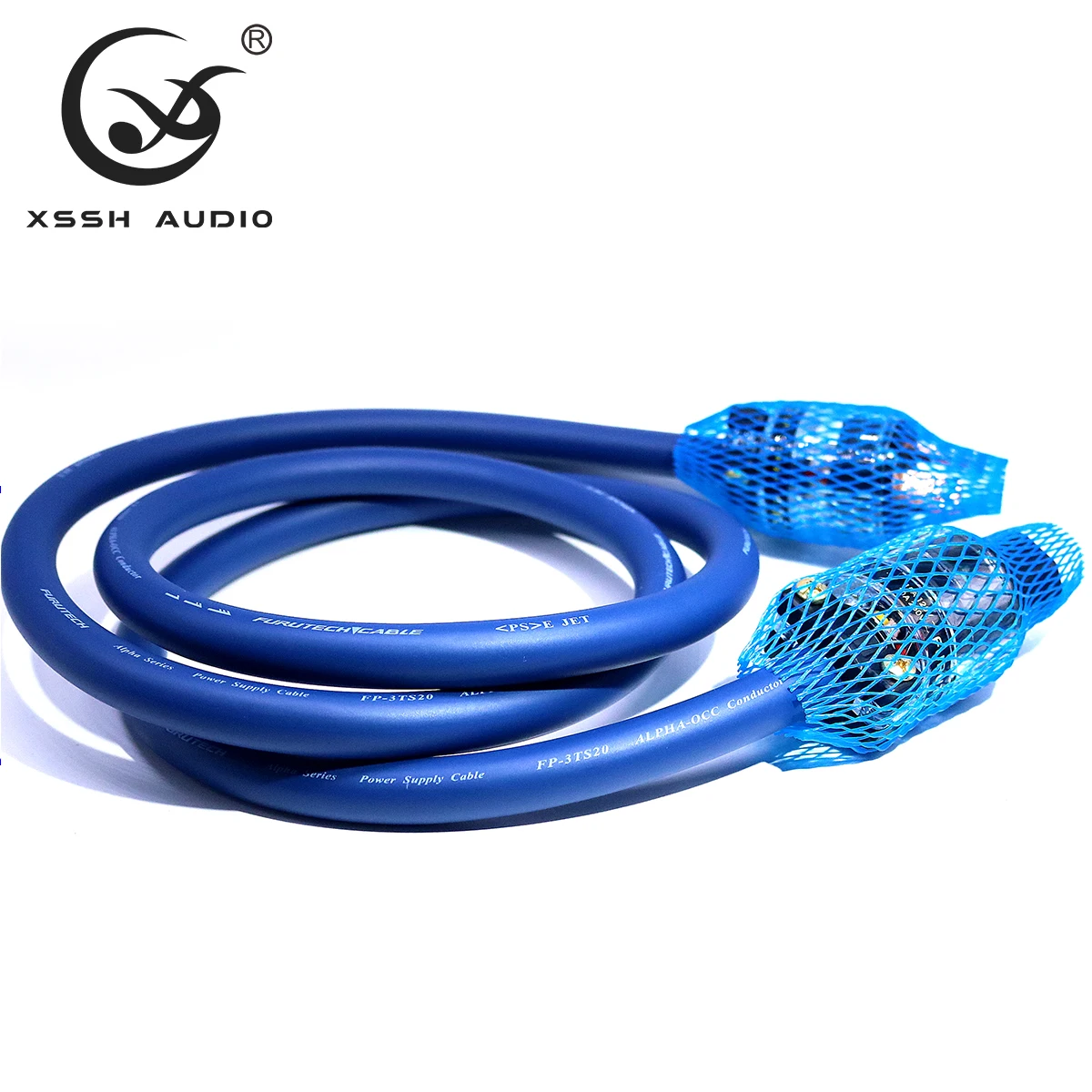 Hifi Power Line XSSH DIY Hi-End Amplifier 14.5mm 3 Core OFC Pure Copper US IEC 3 Pins AC Female Male Plug Power Cable Cord Wire