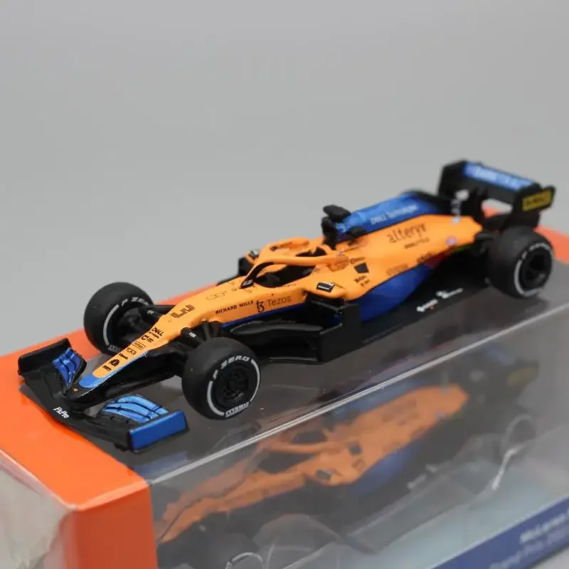 Formula 1 model 1:64 Riccardo Norris MCL35M Italian station, children's collection decorated toys for children's holiday gifts.