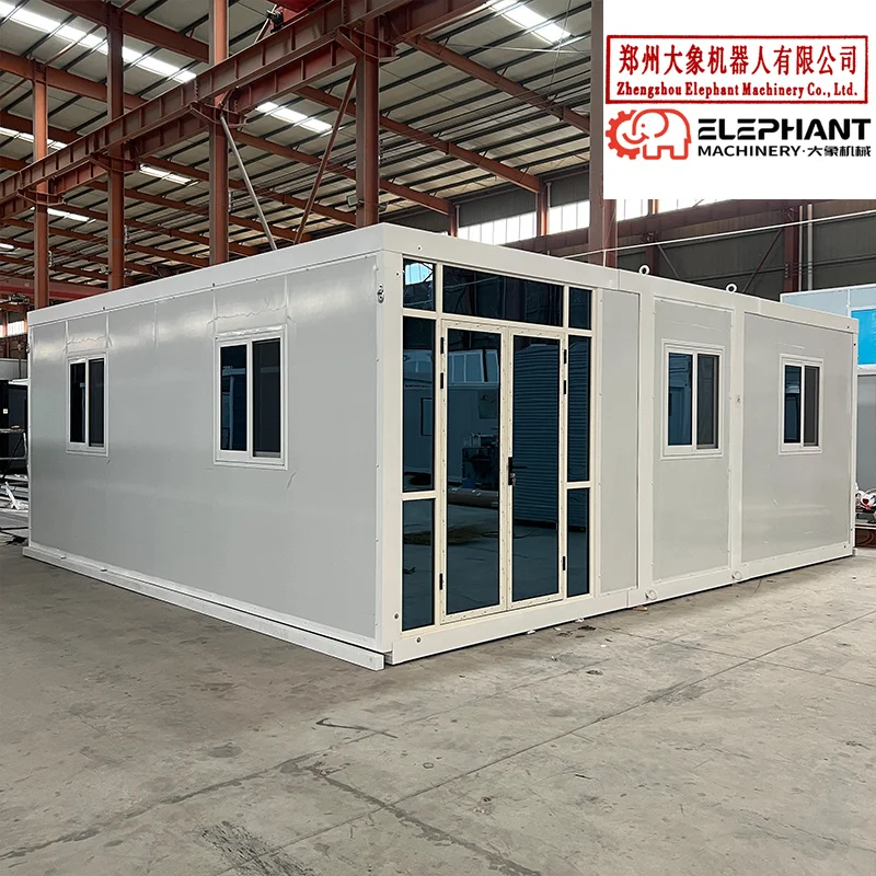 China 40FT Sandwich Panel Price of Lebanon Prefabricated House Stable Galvanized Steel Frame House