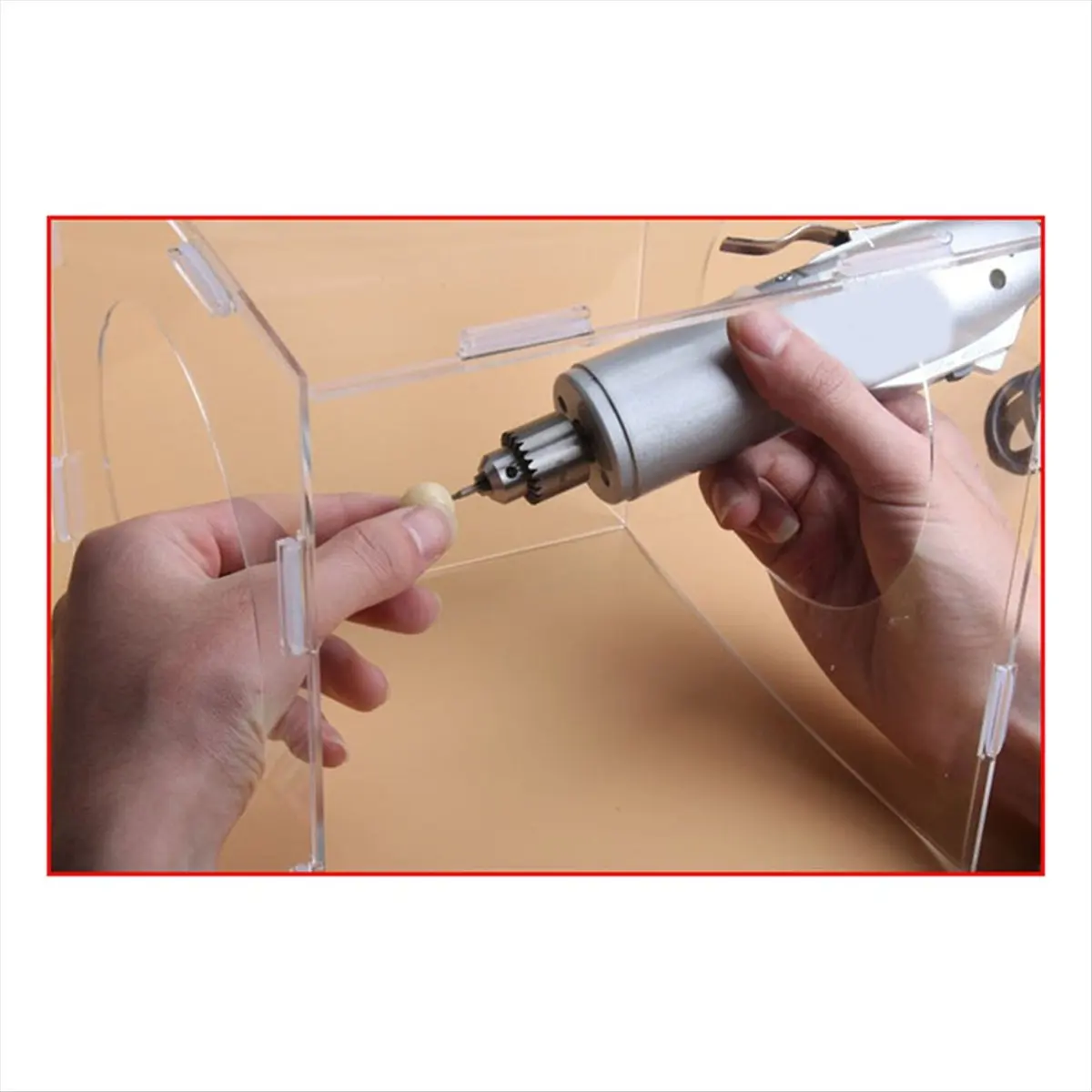 doyou Enclosed Grinding Dust Box Cover Polishing Dust Hood Dustproof Transparent Dust Hood Rectangle