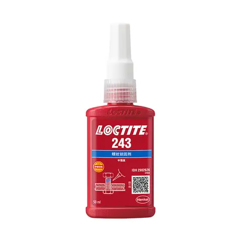 LOCTITE Le Tai 243 Agente de travamento de rosca 50ml Cola anaeróbica Parafuso de água Cola Fixação Bloqueio Tipo universal