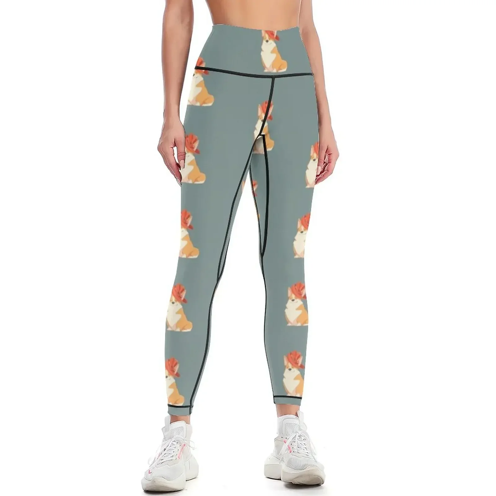 

Queen Corgi Leggings Women's sportswear sports shirts gym Sports pants for gym's clothing Womens Leggings