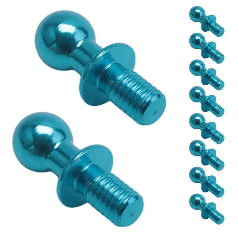 FBIL-10Pcs M3 Metal Hex Ball Head Screws For Tamiya TT01 TT02 Sakura D5 1/10 RC Drift Car Spare Parts Universal