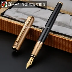 Picasso 906 Athens Dynasty Fine Nib / Calligraphy Bent Nib Fountain Pen Original Box Optional Black with Noble Golden/Silver Cap