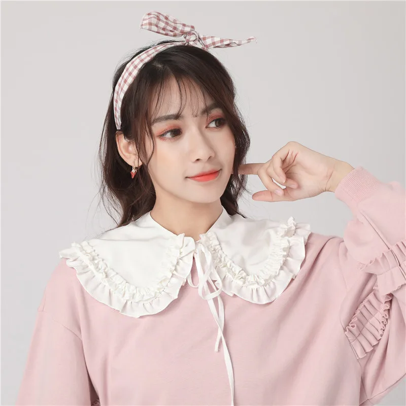 

Women's Autumn Winter Ruffled Faux Stand Collar High Neck Decorative Edge Accessory