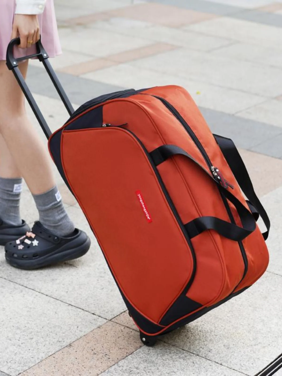 nuova-borsa-da-viaggio-grande-in-tessuto-oxford-con-asta-estraibile-per-brevi-viaggi-leggera-bagaglio-a-mano